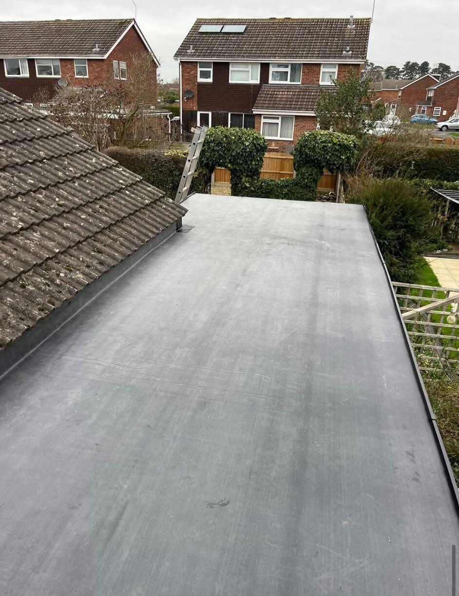 Completed roofing project by Pro Tech in Somerset