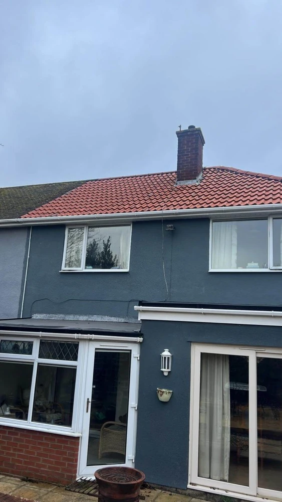 Completed roofing project by Pro Tech in West Midlands