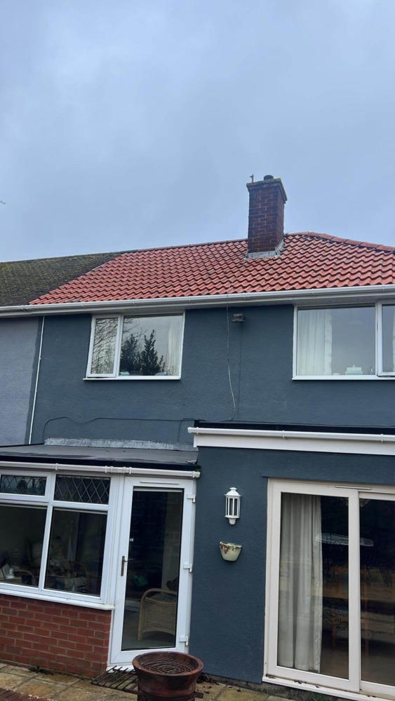 Completed roofing project by Pro Tech in Somerset